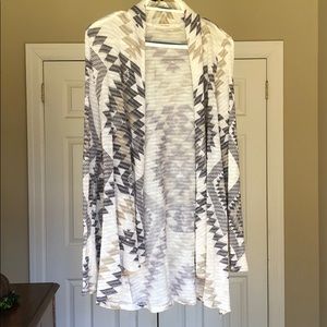 Open front Aztec cardigan